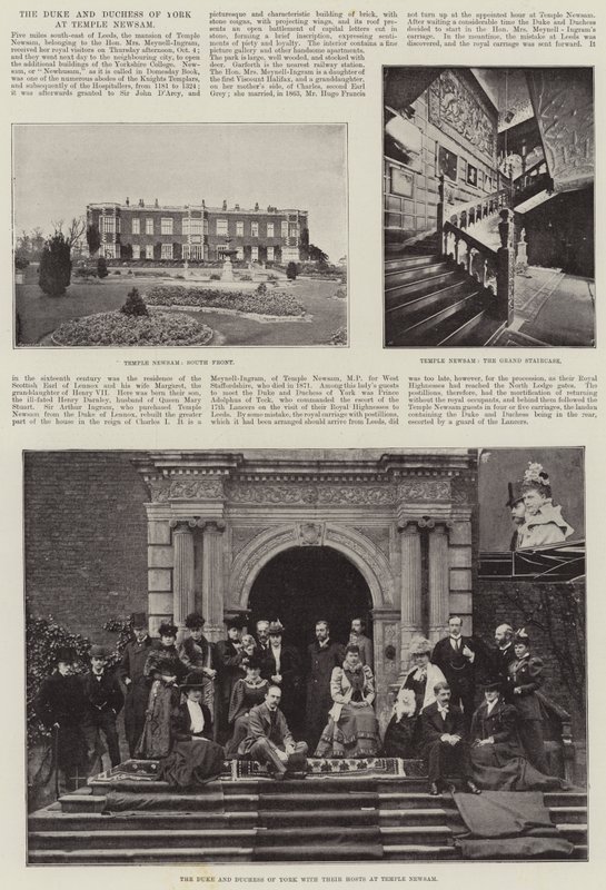 Hertugen og hertuginnen av York ved Temple Newsam av English Photographer