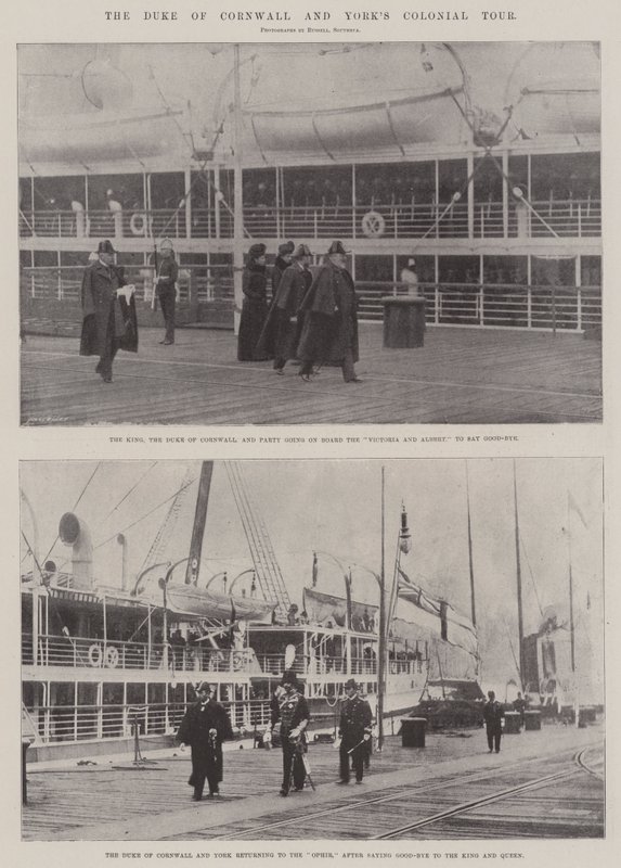 The Duke of Cornwall og Yorks Colonial Tour av English Photographer