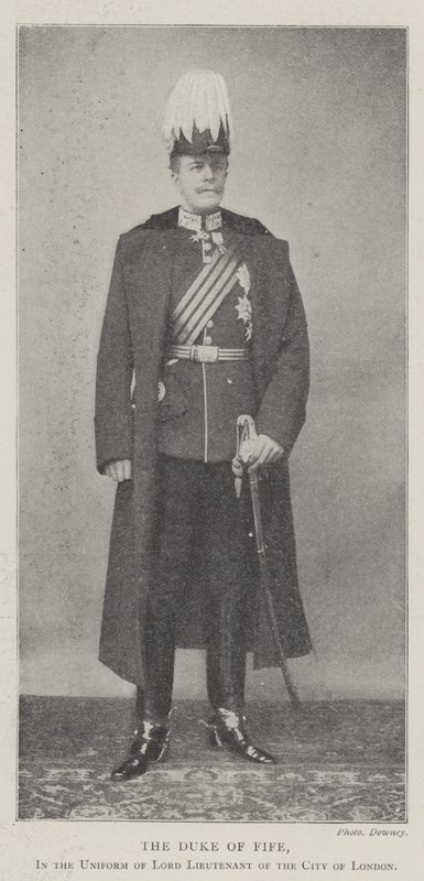 The Duke of Fife, i uniformen til Lord Lieutenant of City of London av English Photographer