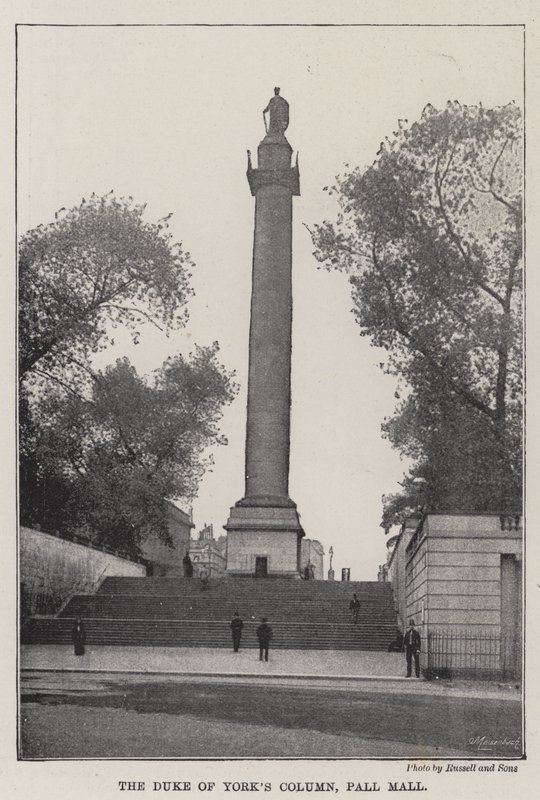 The Duke of Yorks Column, Pall Mall av English Photographer
