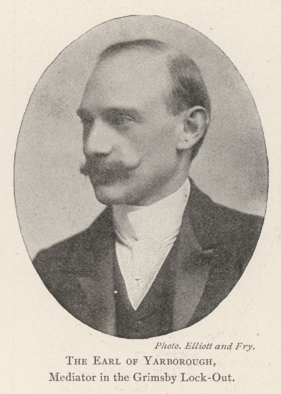 The Earl of Yarborough, mekler i Grimsby Lock-out av English Photographer