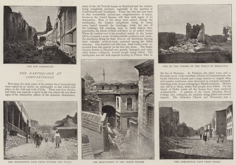 Jordskjelvet i Konstantinopel av English Photographer