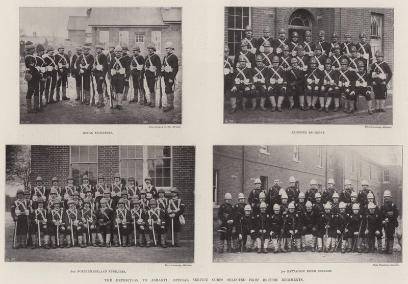 Ekspedisjonen til Ashanti, spesialtjenestekorps valgt fra britiske regimenter av English Photographer