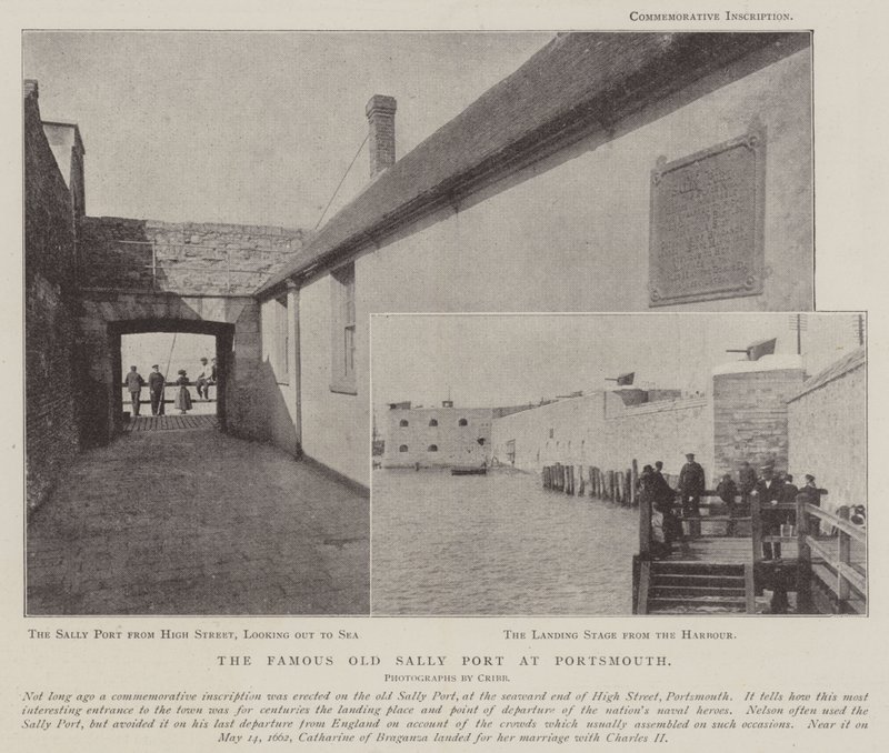 Den berømte gamle Sally Port i Portsmouth av English Photographer