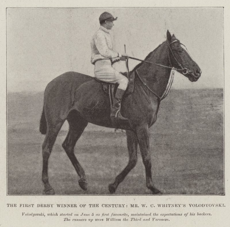 Århundrets første Derbyvinner, Mr W C Whitneys Volodyovski av English Photographer