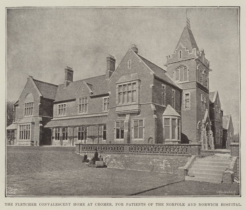Fletcher rekonvalescenthjem på Cromer, for pasienter ved Norfolk og Norwich Hospital av English Photographer