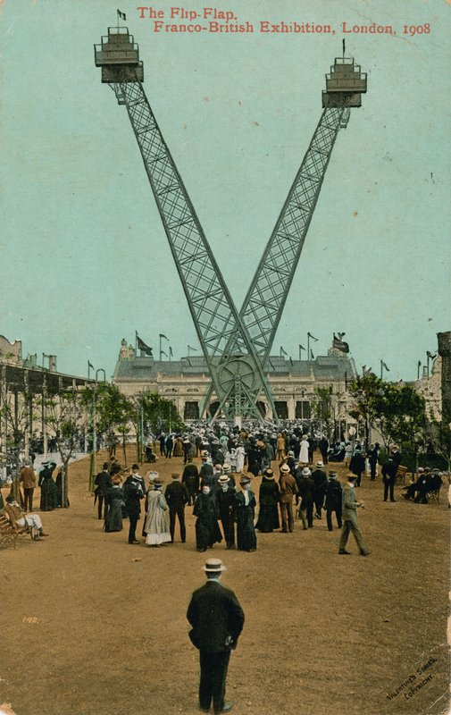 The Flip-Flap, fransk-britisk utstilling, London, 1908 av English Photographer