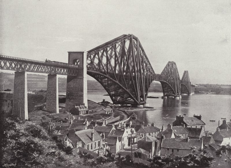 The Forth Bridge, fra North Queensferry av English Photographer