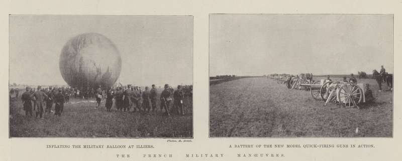 De franske militærmanøvrene av English Photographer
