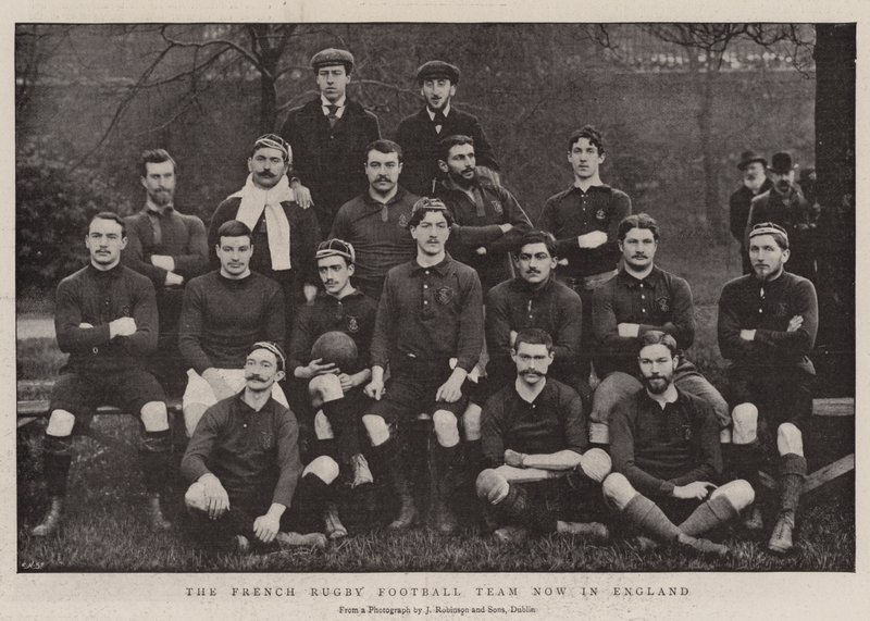 Det franske fotballaget i rugby er nå i England av English Photographer