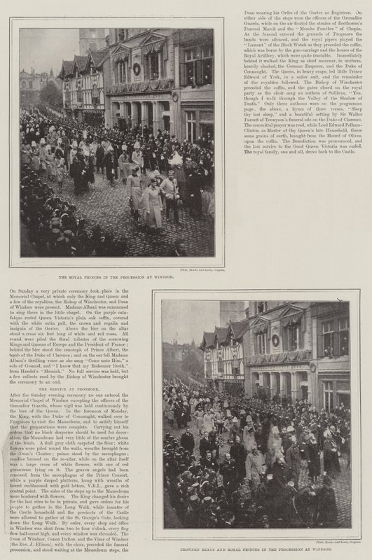 Dronning Victorias begravelse av English Photographer