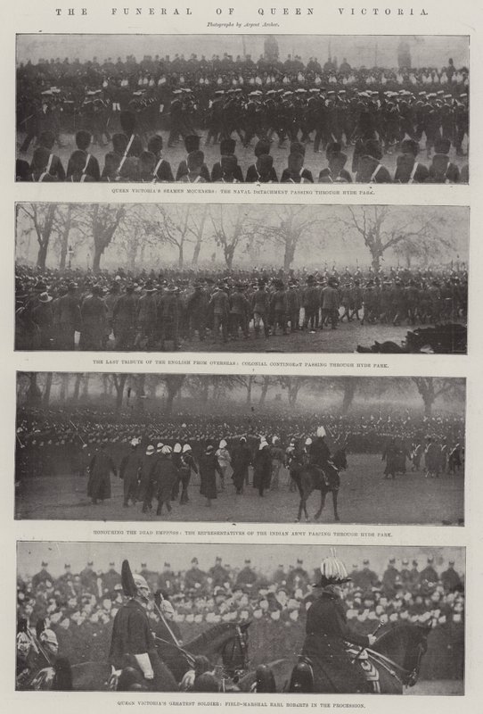 Dronning Victorias begravelse av English Photographer
