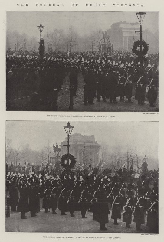Dronning Victorias begravelse av English Photographer