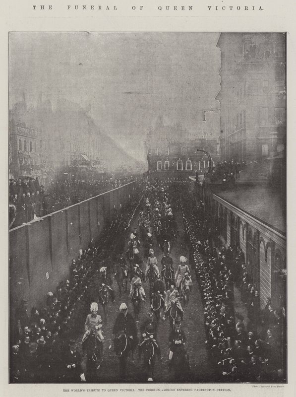Dronning Victorias begravelse av English Photographer