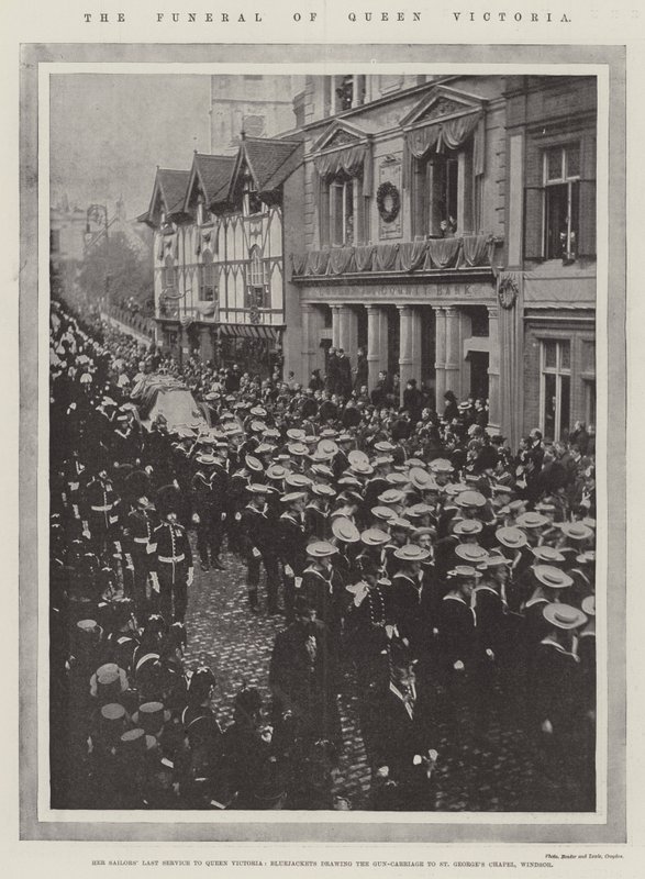 Dronning Victorias begravelse av English Photographer