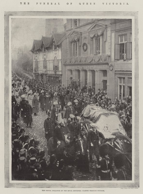 Dronning Victorias begravelse av English Photographer