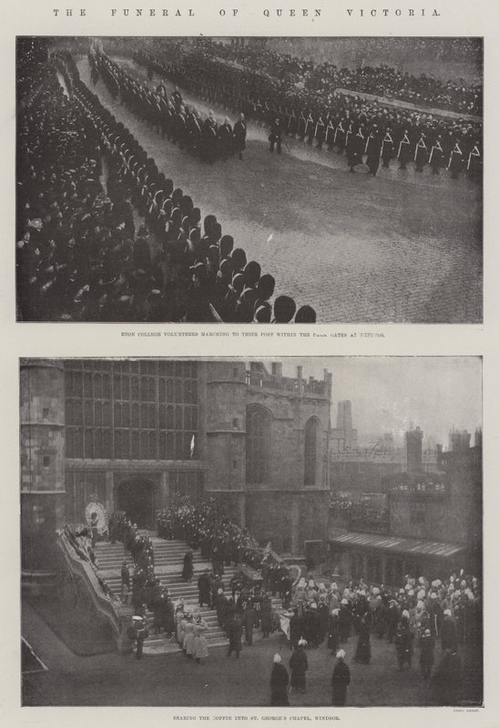 Dronning Victorias begravelse av English Photographer