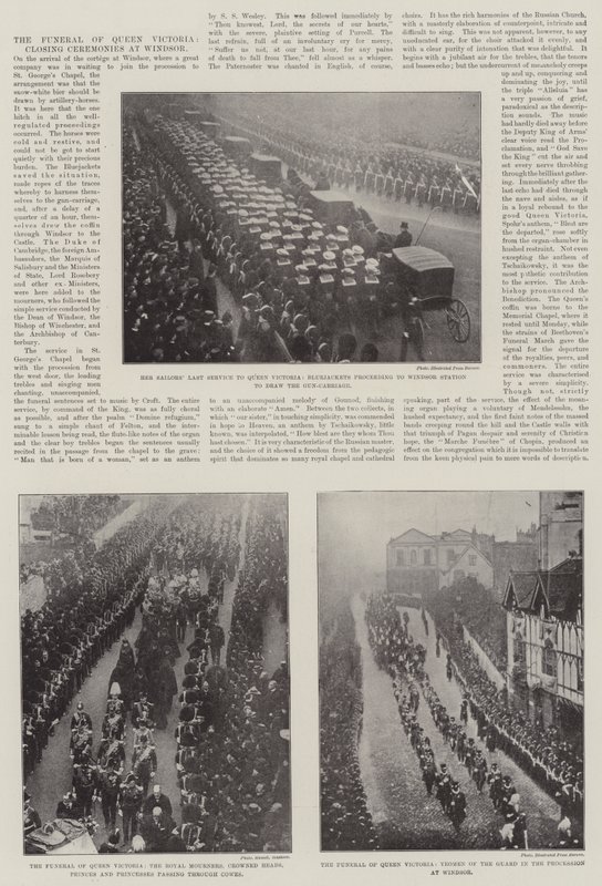 Dronning Victorias begravelse, avslutningsseremonier i Windsor av English Photographer