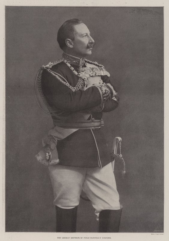 Den tyske keiseren i Field-Marshals Uniform av English Photographer