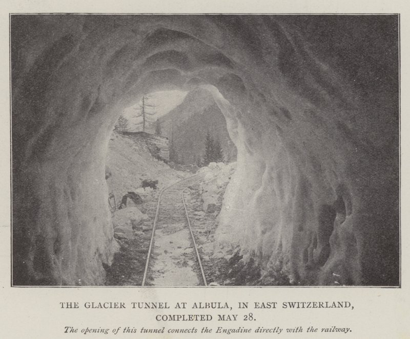 Glacier Tunnel ved Albula, i Øst-Sveits, ble fullført 28. mai av English Photographer