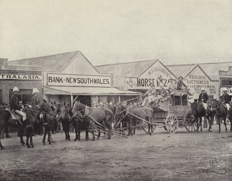 The Gold Escort, Coolgardie av English Photographer