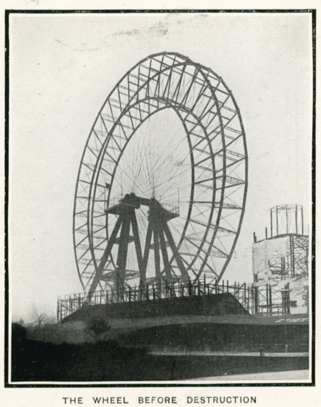 The Great Wheel ved Earls Court, London; fra The Sphere, 13. april 1907 av English Photographer