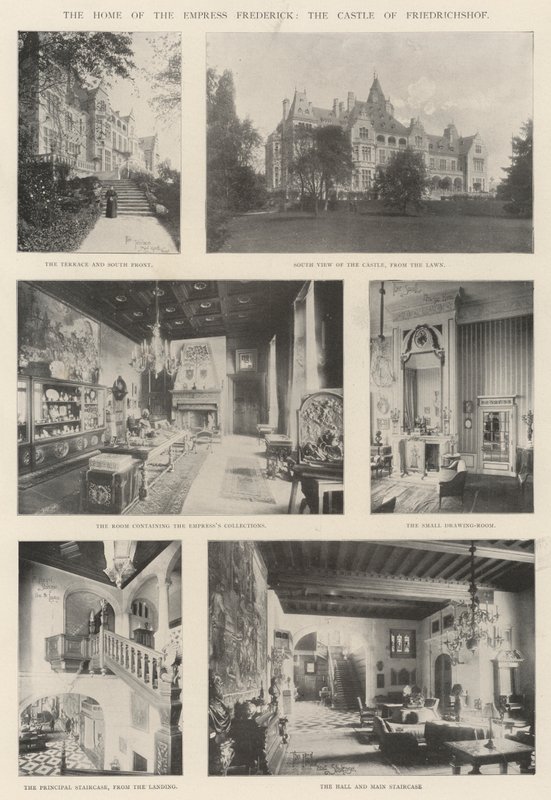 Keiserinne Fredericks hjem, slottet Friedrichshof av English Photographer