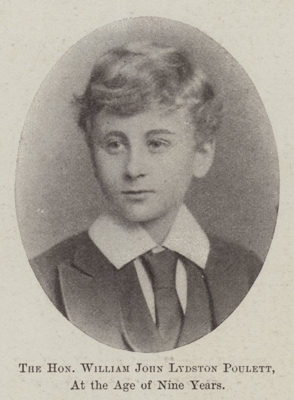 Den ærede William John Lydston Poulett, i en alder av ni år av English Photographer