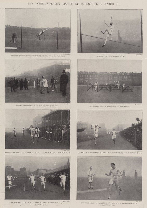 The Inter-University Sports på Queens Club, 21. mars av English Photographer