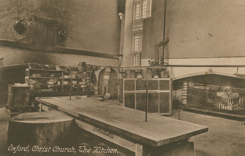 The Kitchen, Christ Church, Oxford. Postkort sendt i 1913. av English Photographer