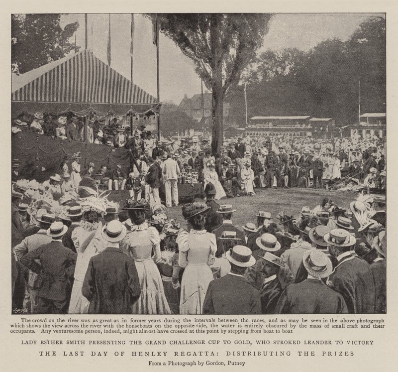 Den siste dagen av Henley Regatta, utdeling av prisene av English Photographer