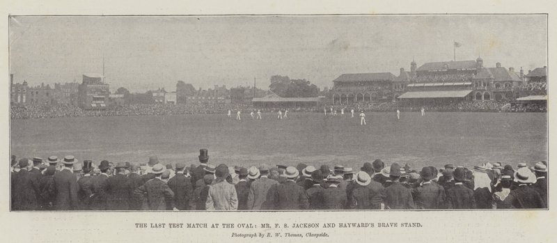 The Last Test Match at the Oval, Mr F S Jackson og Haywards Brave Stand av English Photographer