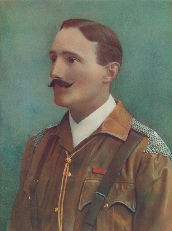 Den avdøde kaptein the Hon. R. H. De Montmorency. Kommanderer De Montmorencys speidere av English Photographer