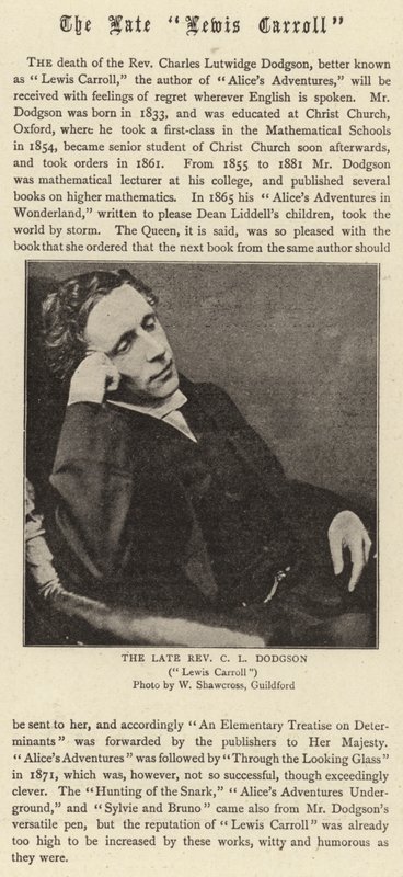 Den avdøde Lewis Carroll av English Photographer
