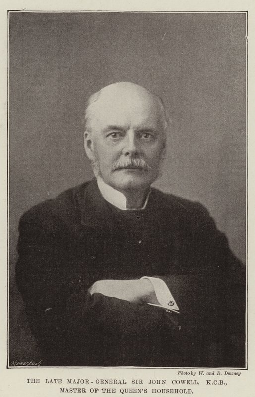 Den avdøde generalmajoren Sir John Cowell, KCB, Master of the Queens Household av English Photographer