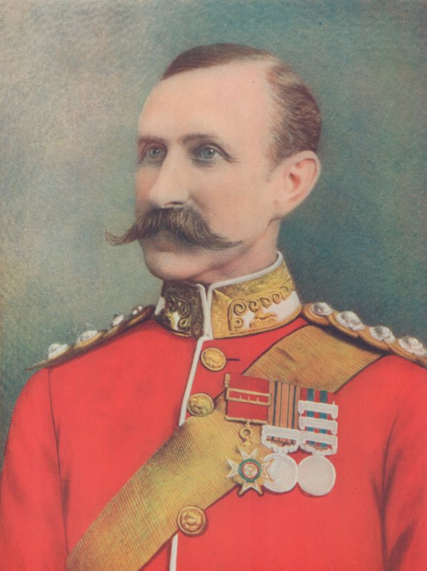 Den avdøde generalmajoren Sir W. Penn Symons. Dødelig såret ved Talana Hill, Sør-Afrika av English Photographer