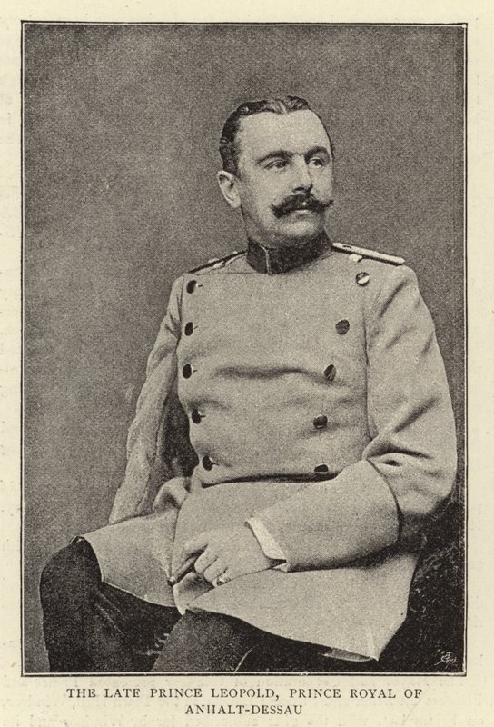 Den avdøde prins Leopold, prins Royal av Anhalt-Dessau av English Photographer