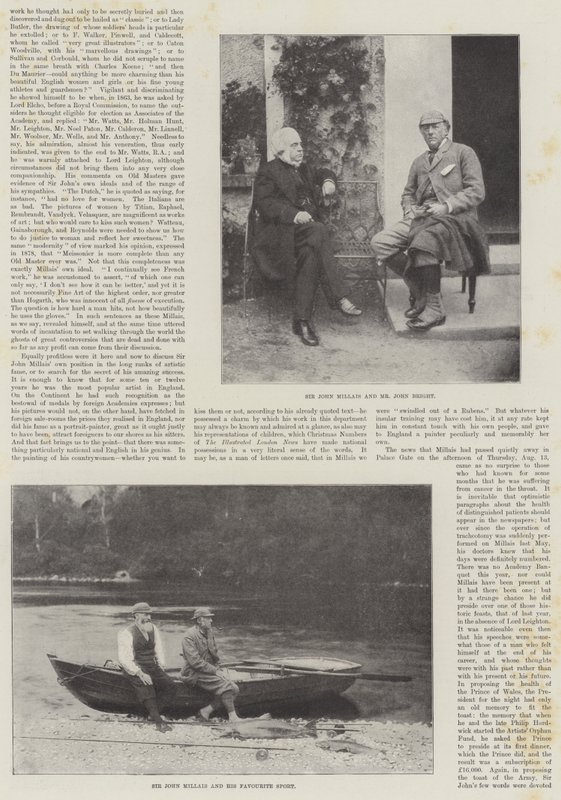 Den avdøde Sir John Everett Millais av English Photographer