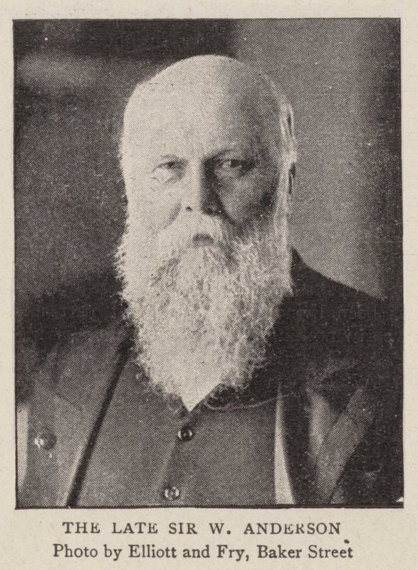 Den avdøde Sir W Anderson av English Photographer
