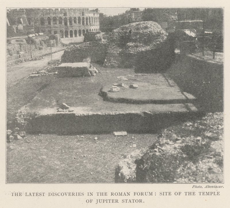 De siste oppdagelsene i Forum Romanum, stedet for tempelet til Jupiter Stator av English Photographer