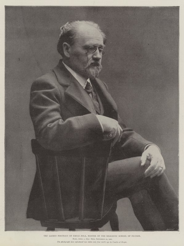 Det siste portrettet av Emile Zola, Master of the Realistic School of Fiction av English Photographer
