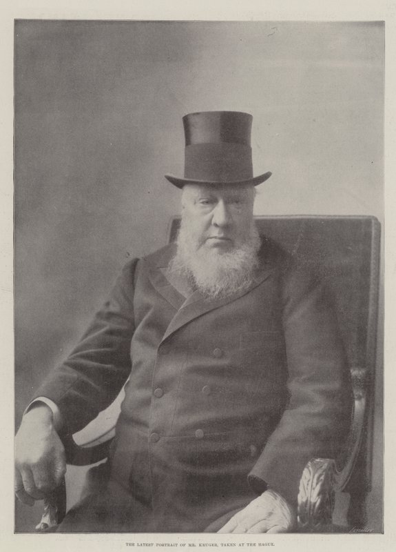 Det siste portrettet av Mr Kruger, tatt i Haag av English Photographer