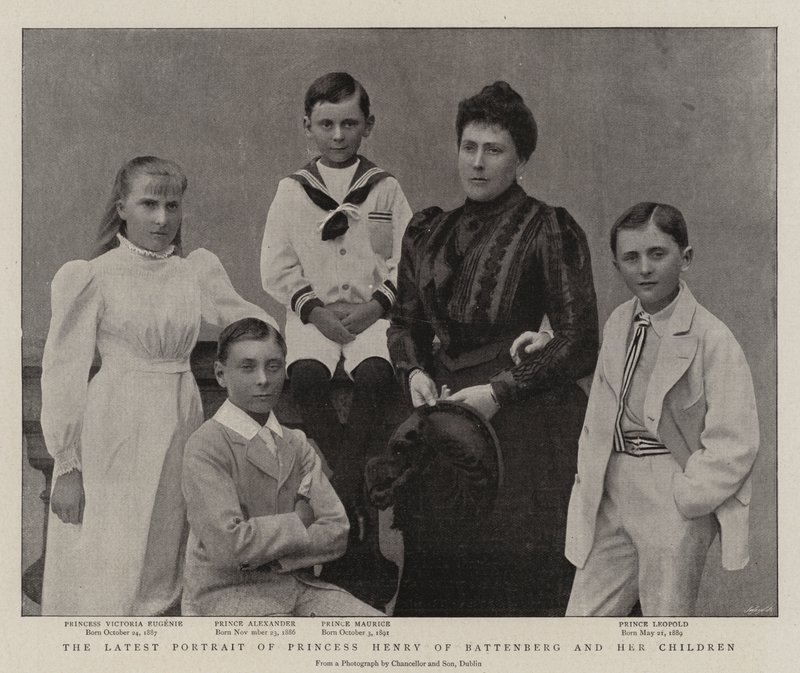 Det siste portrettet av prinsesse Henry av Battenberg og hennes barn av English Photographer