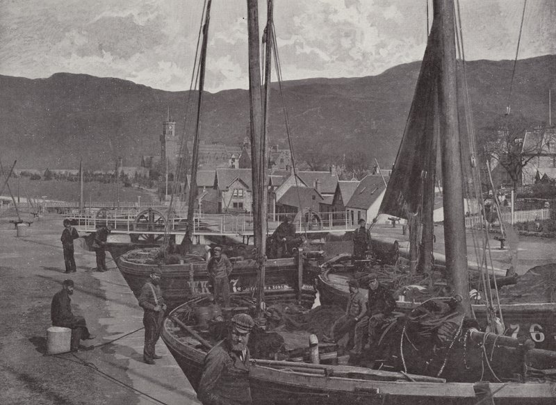 Låsene, Fort Augustus av English Photographer