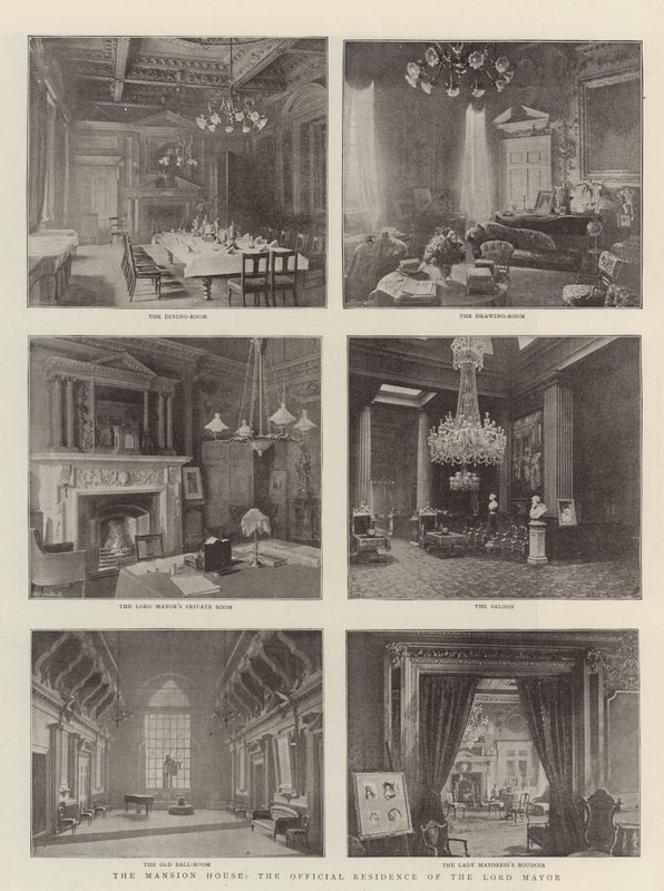 The Mansion House, den offisielle residensen til Lord Mayor av English Photographer