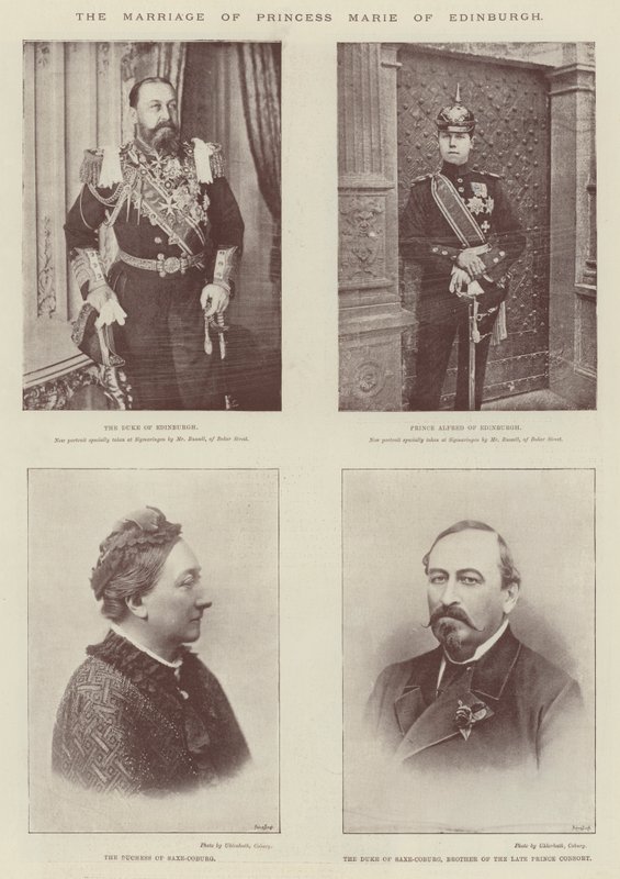 Ekteskapet til prinsesse Marie av Edinburgh av English Photographer