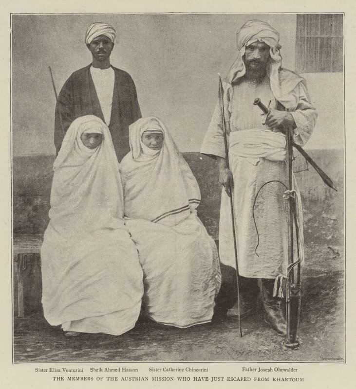 Medlemmene av den østerrikske misjonen som nettopp har rømt fra Khartoum av English Photographer