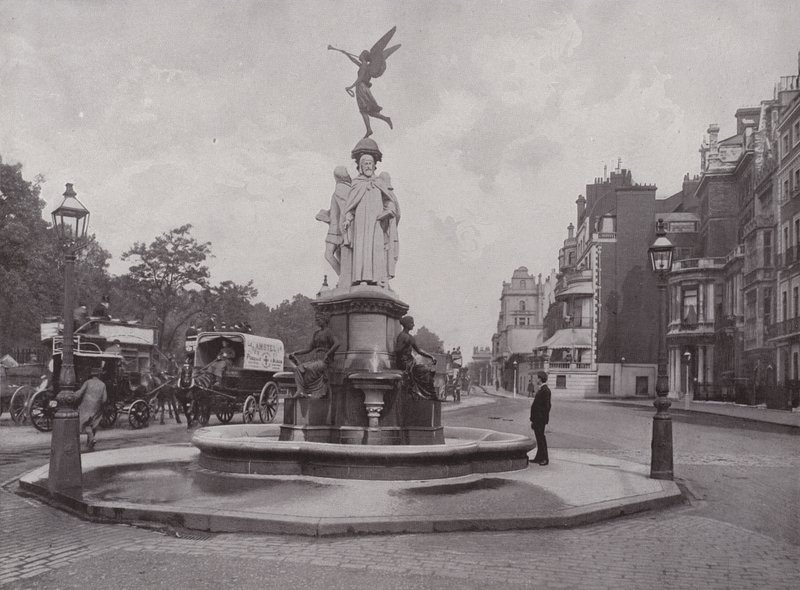 Memorial Fountain i Park Lane av English Photographer