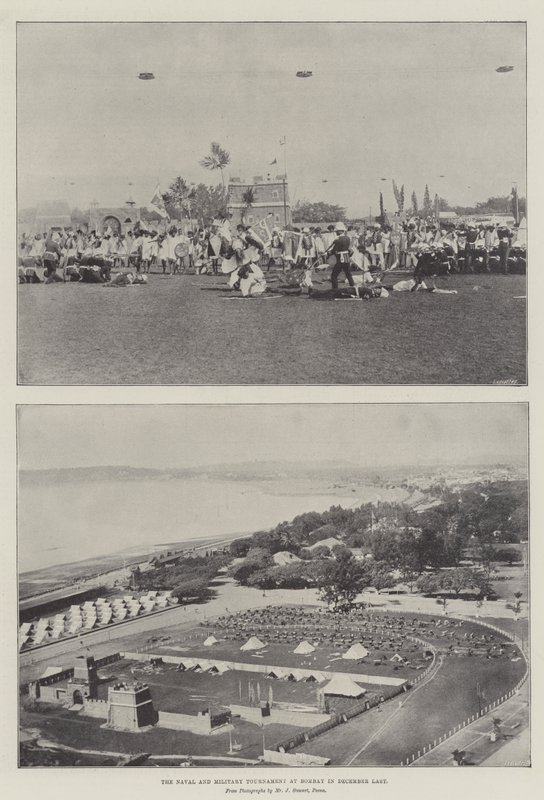 Naval and Military Tournament i Bombay i desember sist av English Photographer