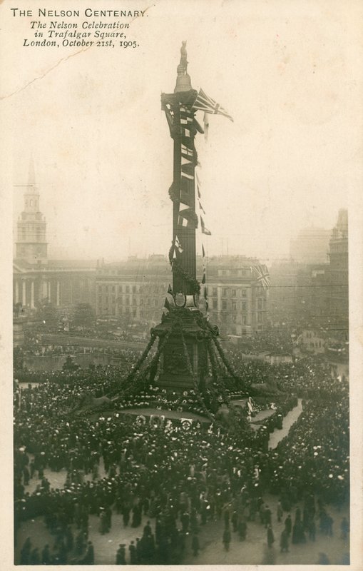 Nelson-feiringen på Trafalgar Square, London, 21. oktober 1905 av English Photographer